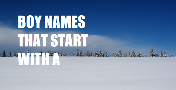 Middle names that start with A