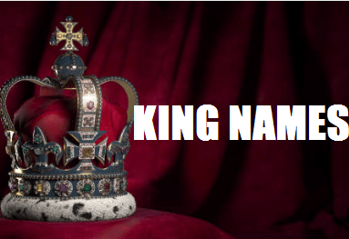 names for kings